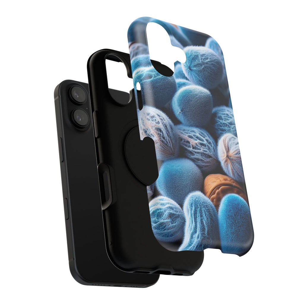 Phone Case — Blue Fuzzy Pods Impact-Resistant Protective Case