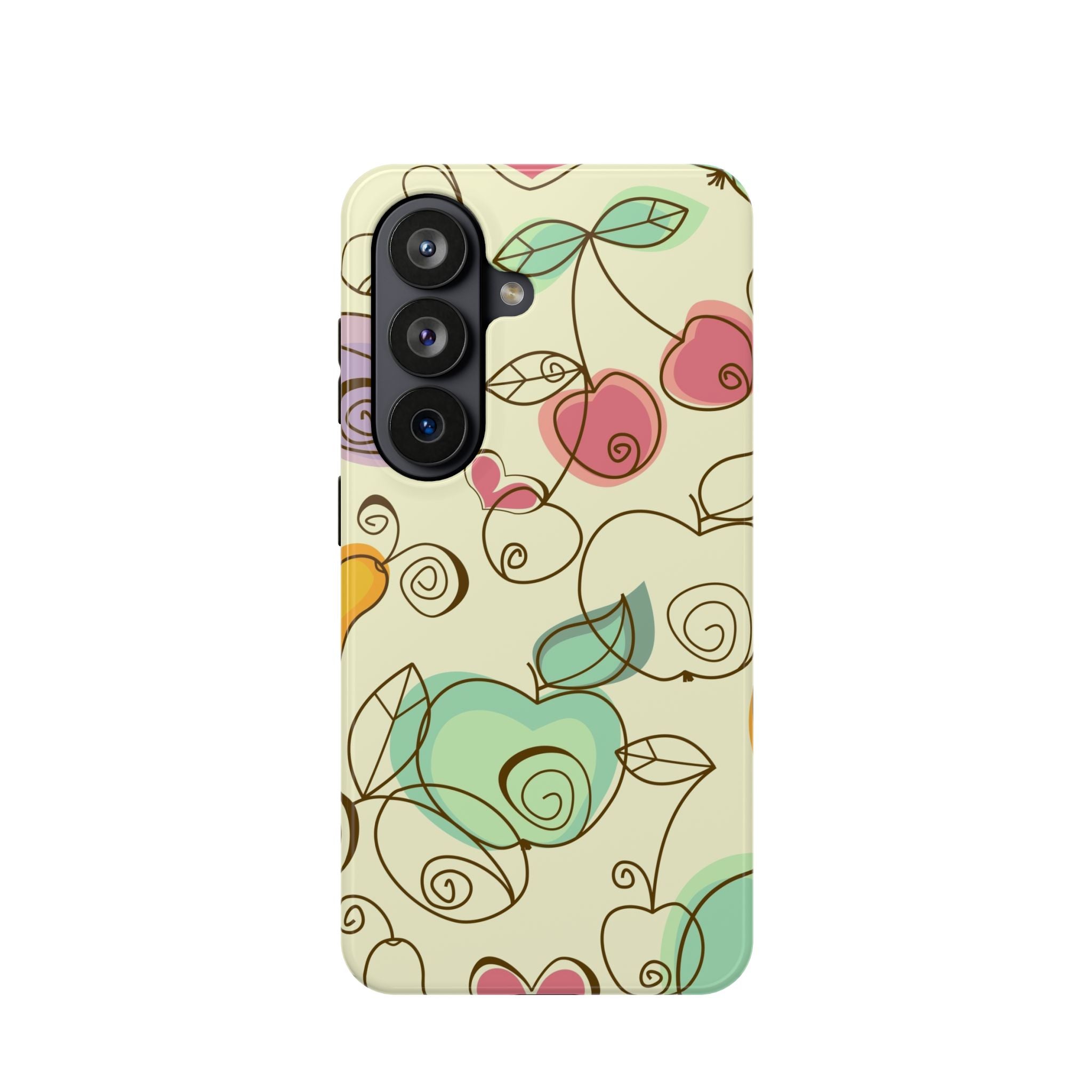 Colorful Floral Phone Case, Impact-Resistant