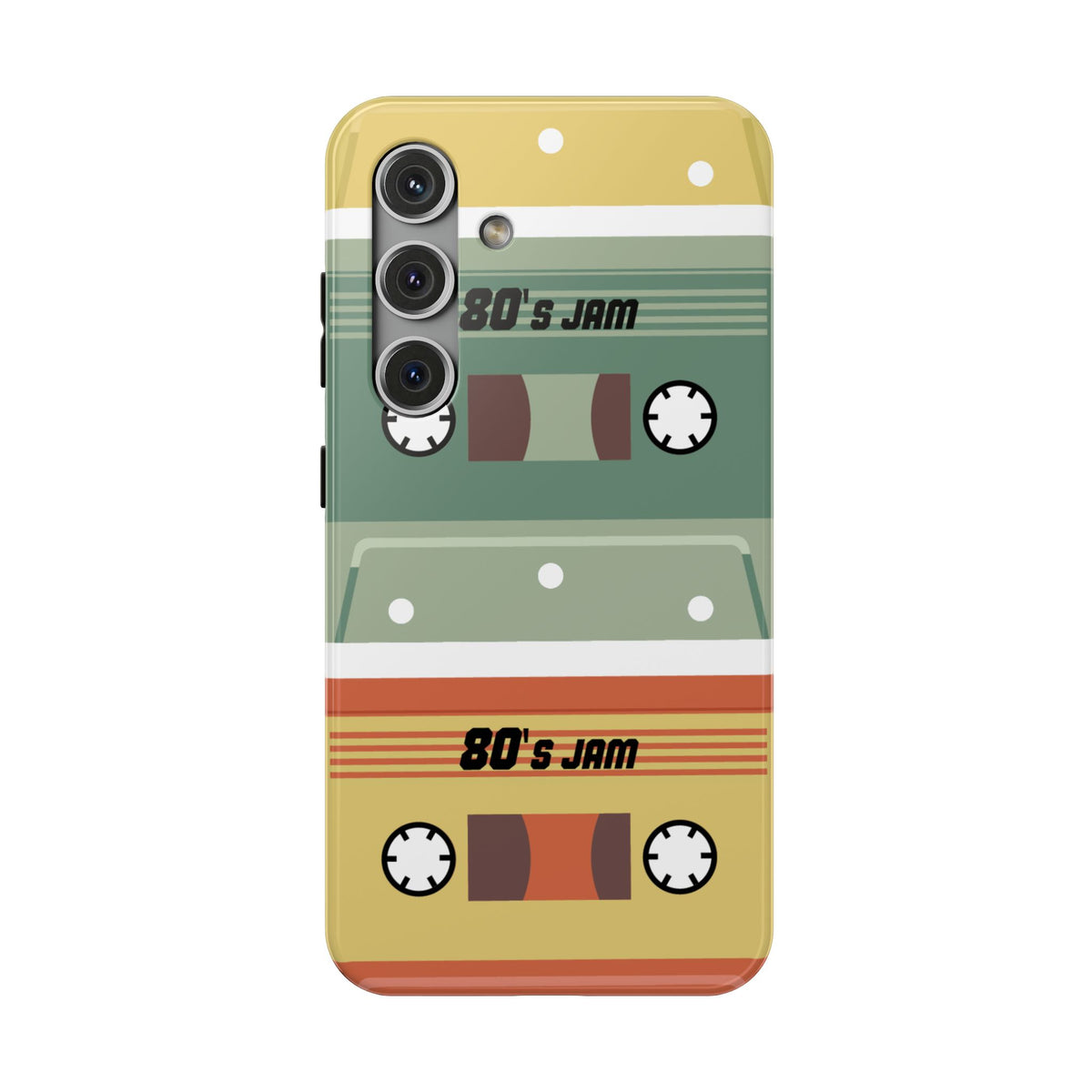 Retro Cassette Tape Impact-Resistant Phone Case — '80s Jam Vintage Music Design