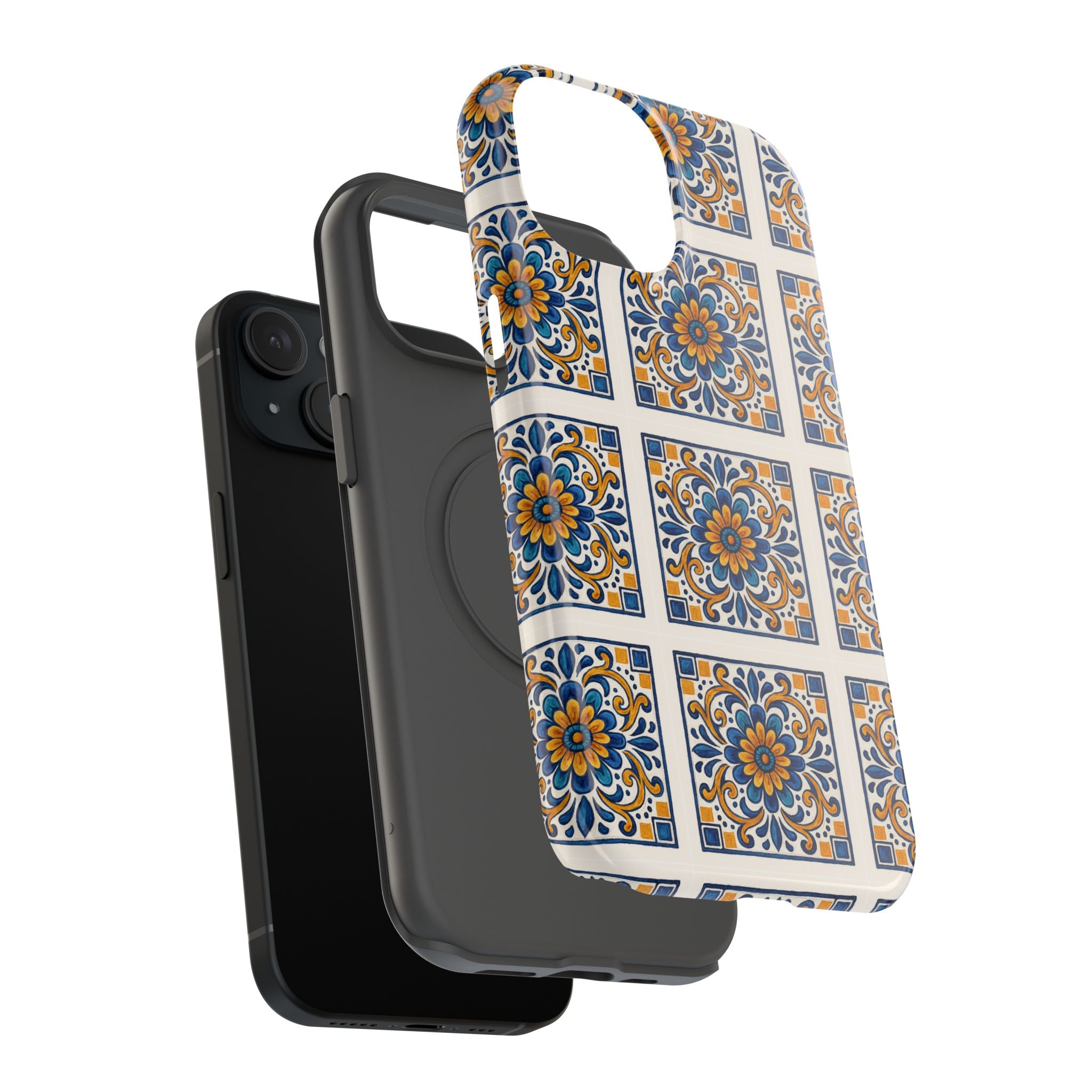 Colorful Floral Phone Case, Durable Impact-Resistant