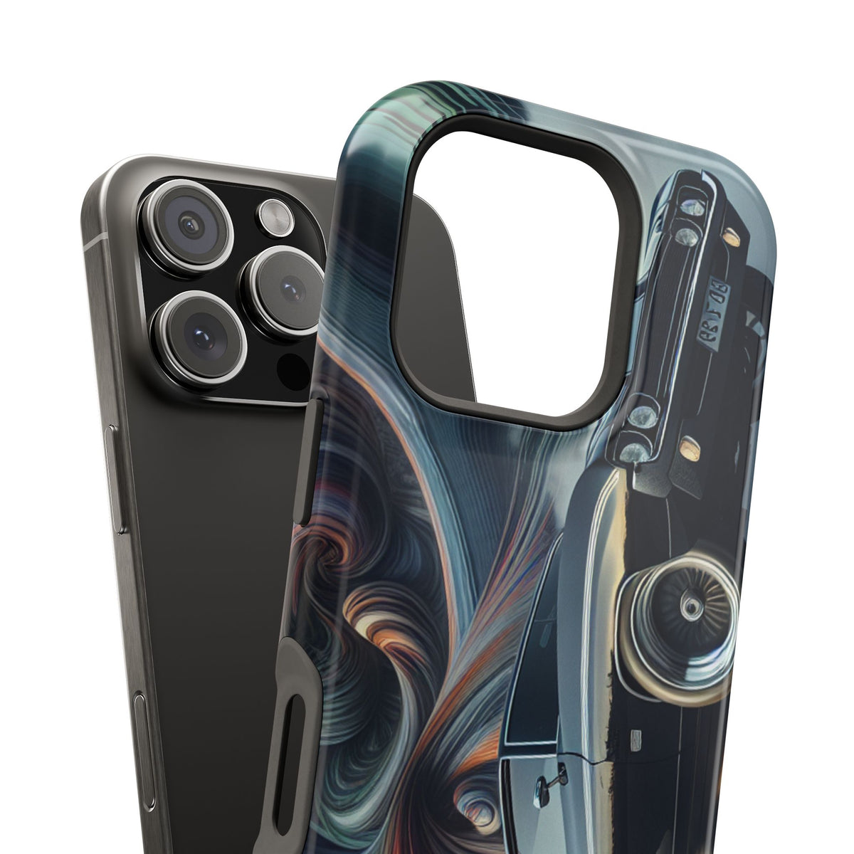 Vintage Muscle Car Phone Case — Retro Racing Art Impact-Resistant Case