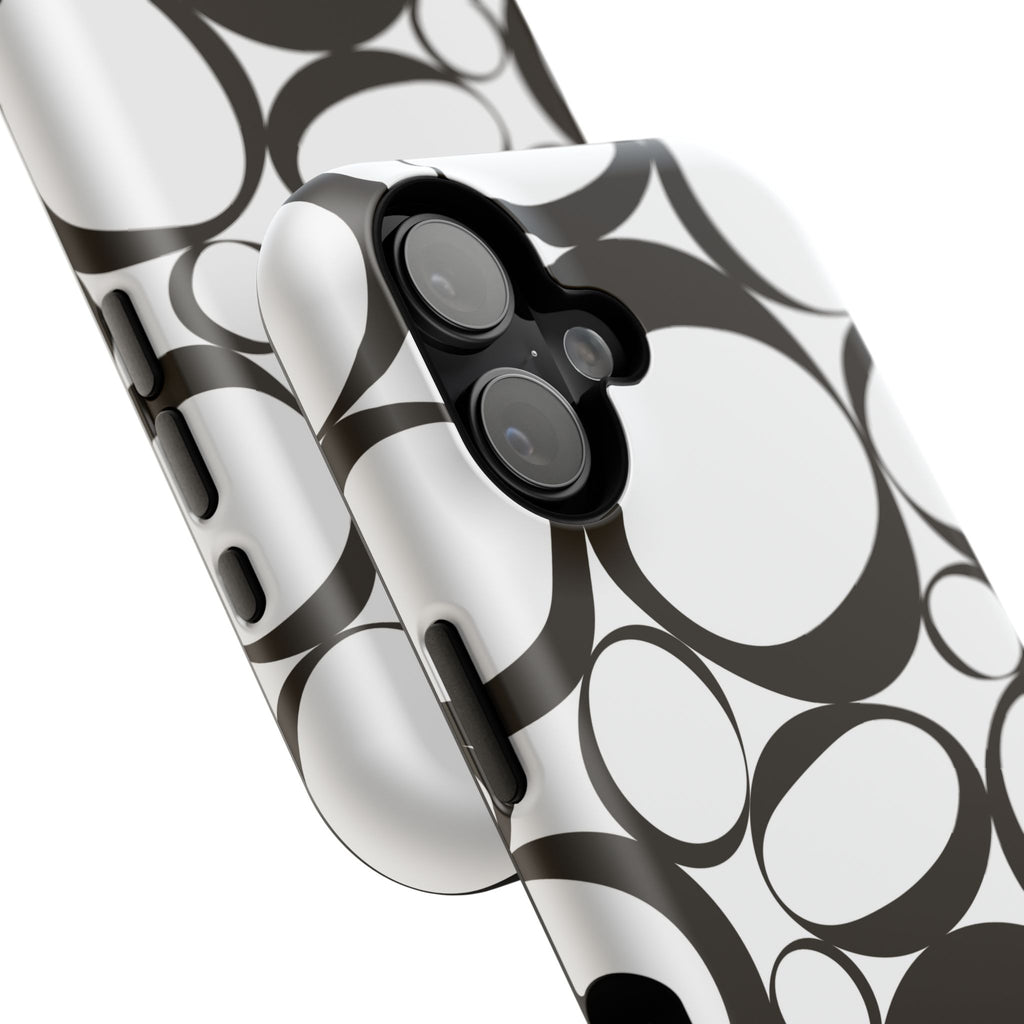 Black & White Impact-Resistant Phone Case - Durable