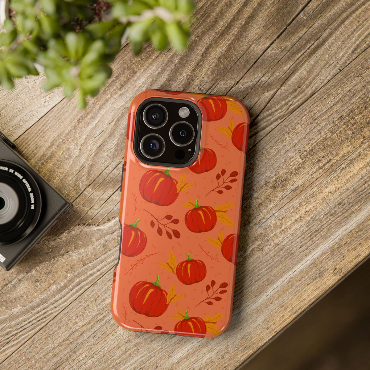 Pumpkin Design Magnetic Shockproof Phone Case for iPhone/Samsung