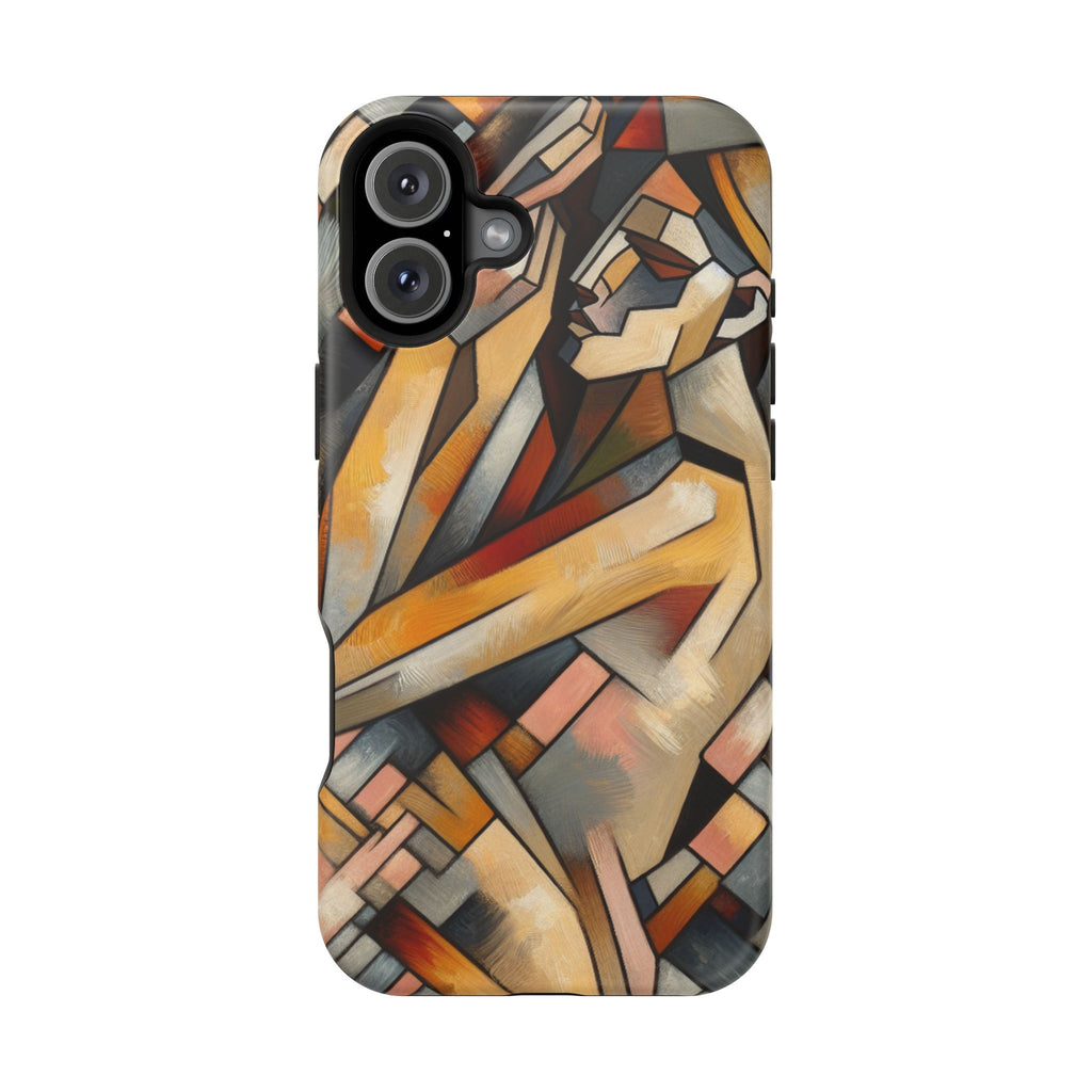 Impact Resistant Phone Case - Woman Abstract Design