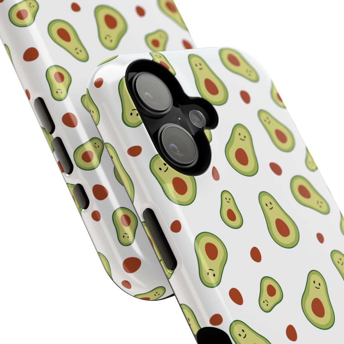 Avocado Pattern Impact-Resistant Phone Case — Cute Avocado Toss Design