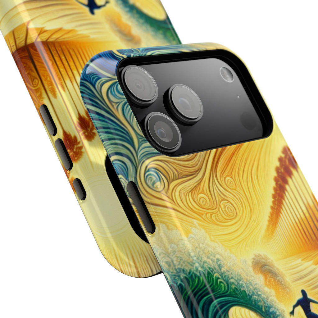 Surfer Sunrise Impact-Resistant Phone Case