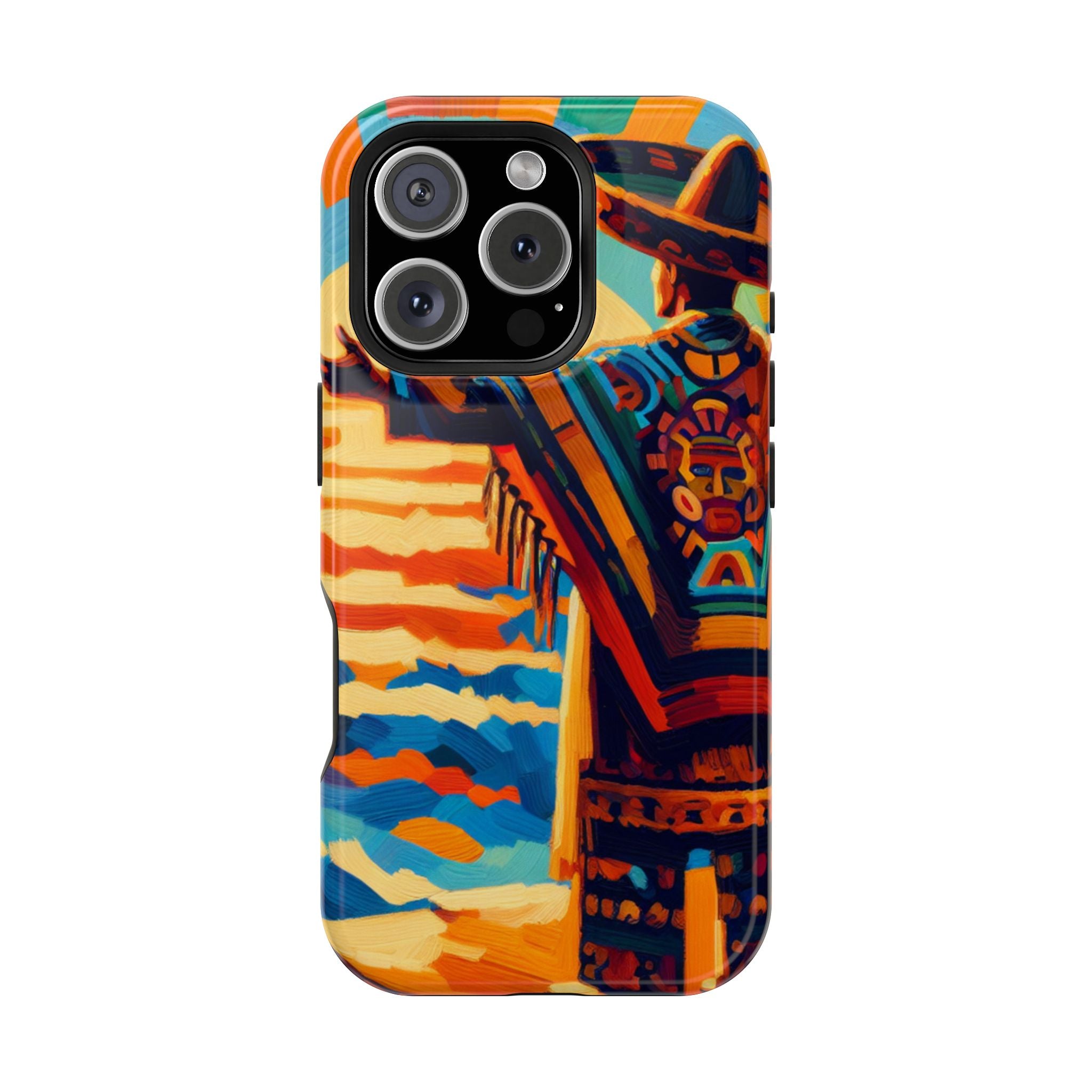 Impact Resistant Phone Case Sombrero Man Art