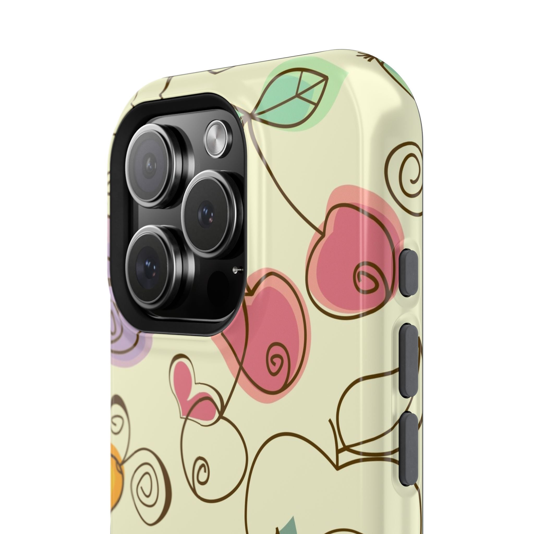 Colorful Floral Phone Case, Impact-Resistant