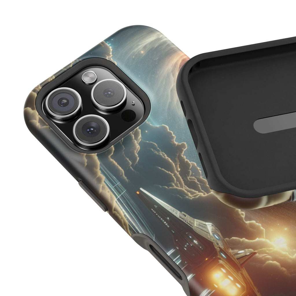 Cosmic Space Ship Impact Resistant Phone Case