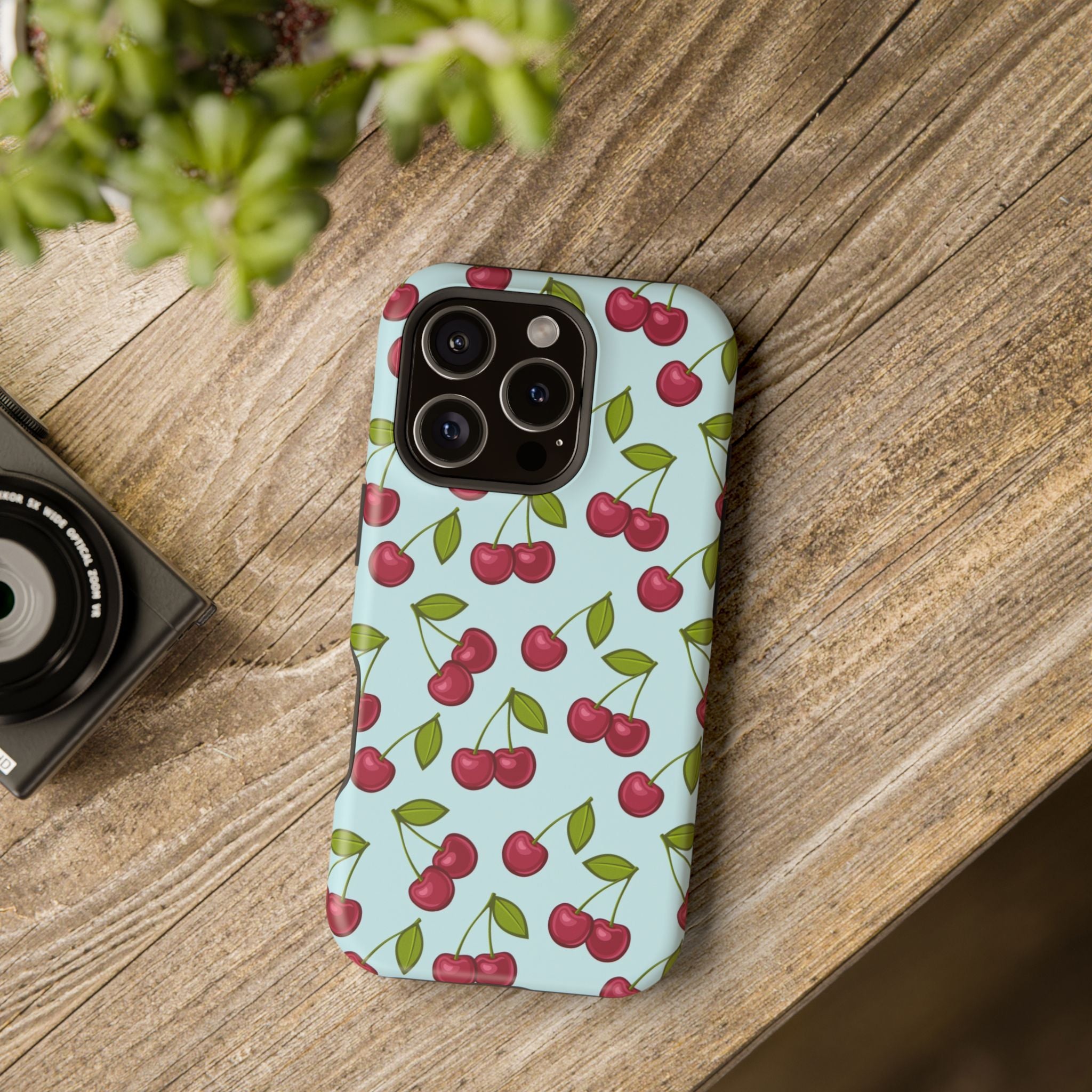 Cherry Pattern Phone Case, Cute Cherry