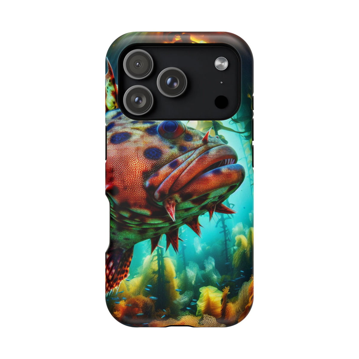 Sea Life Phone Case — Colorful Underwater Fish Impact-Resistant Case