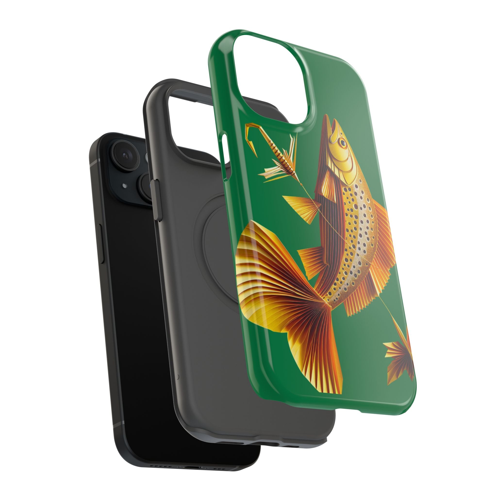 Impact Resistant Phone Case,  Lucky Charm Fish, Outdoor Enthusiast Gift