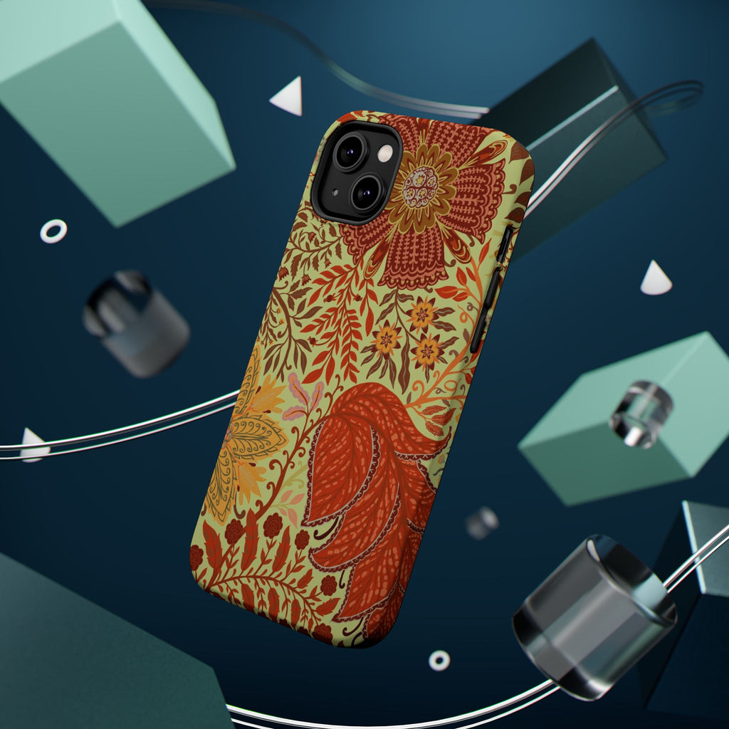 Floral Paisley Magnetic Impact-Resistant Phone Case
