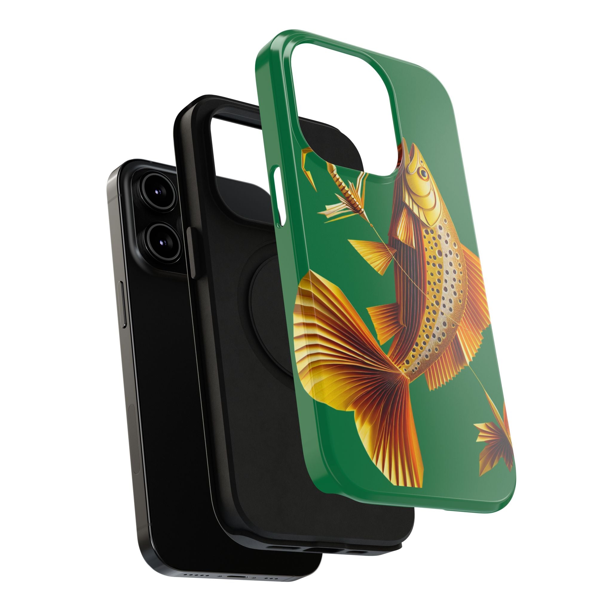 Impact Resistant Phone Case,  Lucky Charm Fish, Outdoor Enthusiast Gift