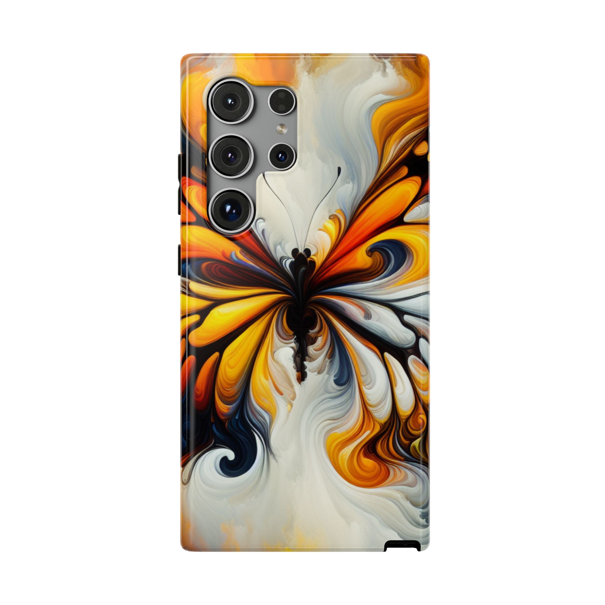 Colorful Butterfly Impact Resistant Phone Case, Artistic, Nature-Inspired Gift