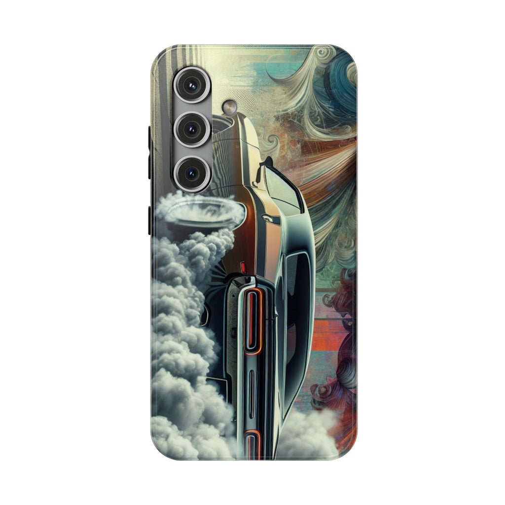 Phone Case – Vintage Muscle Car Smoke Art Impact-Resistant Case