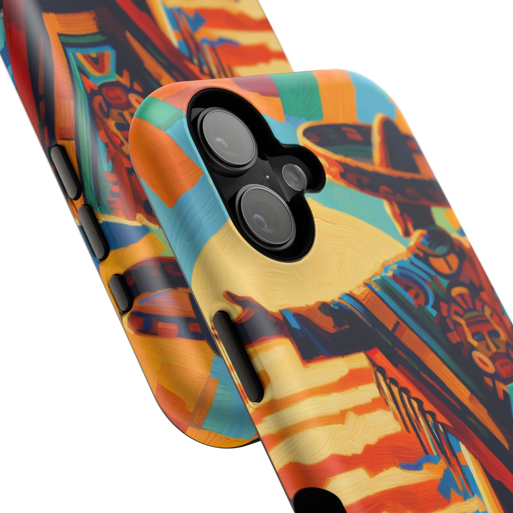 Aztec Sunset Phone Case — Impact‑Resistant Protective Cover
