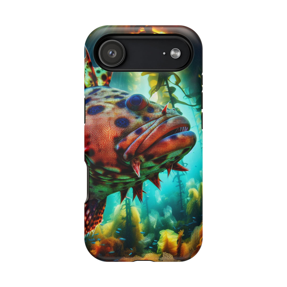 Sea Life Phone Case — Colorful Underwater Fish Impact-Resistant Case
