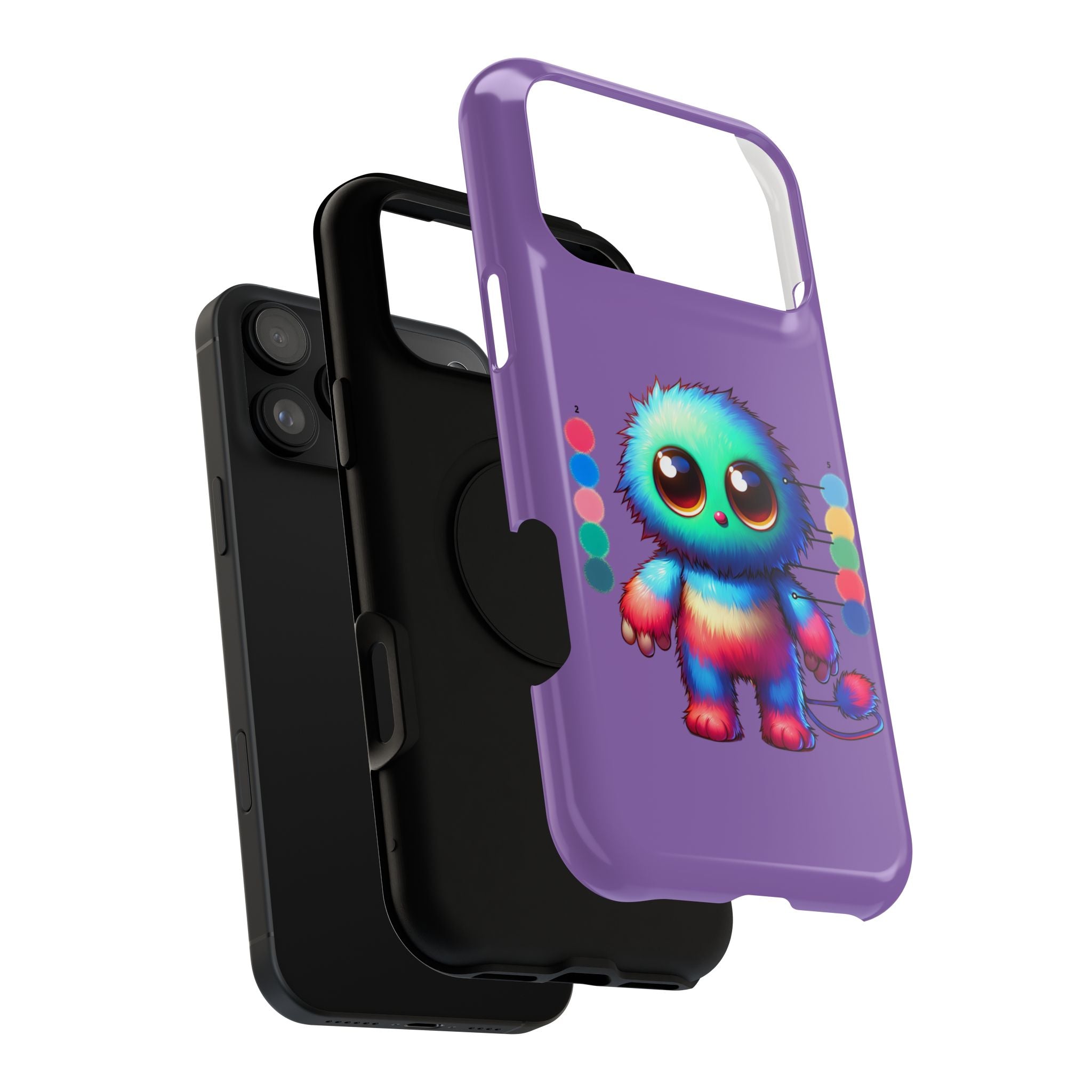 Colorful Cute Monster Impact Resistant Phone Case
