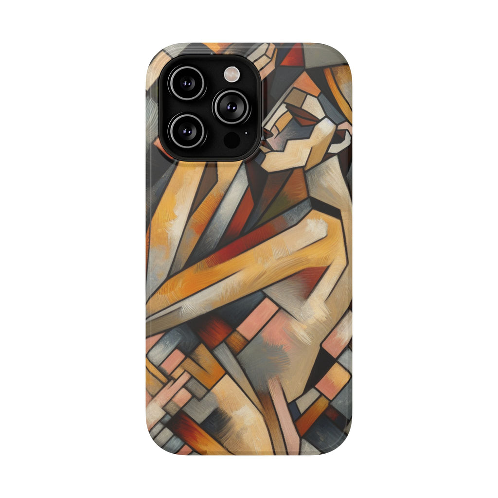 Impact Resistant Phone Case - Woman Abstract Design