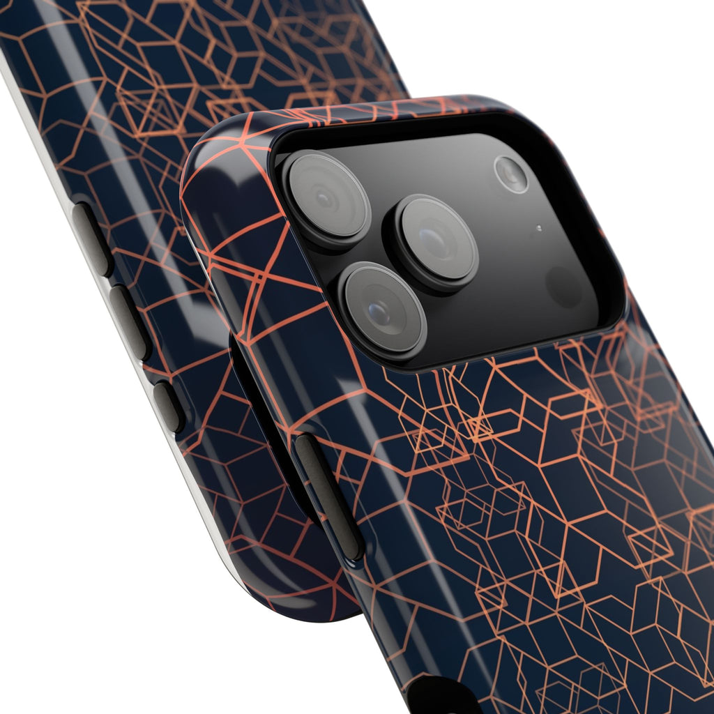 Geometric Pattern Phone Case, Durable Impact-Resistant