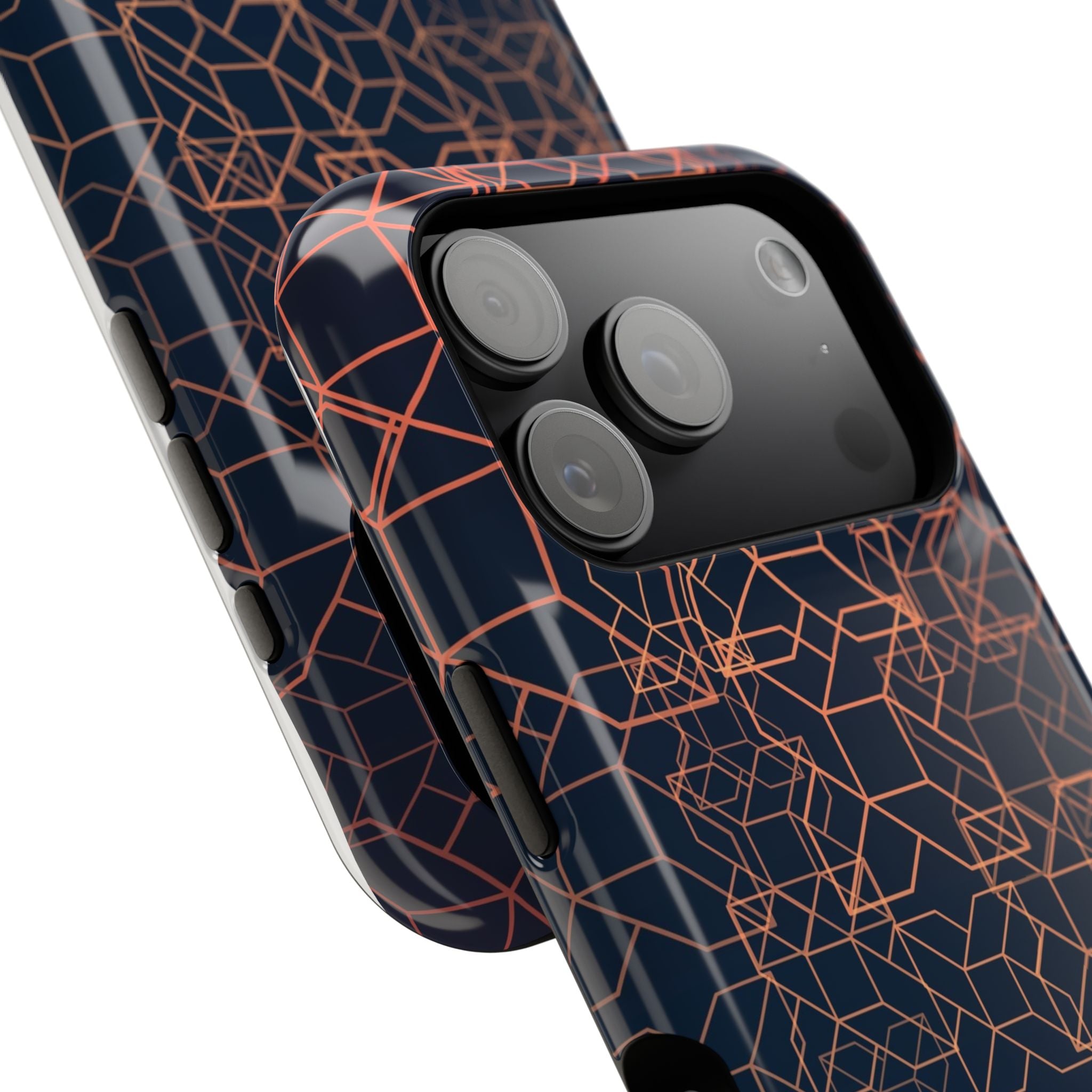 Geometric Pattern Phone Case, Durable Impact-Resistant