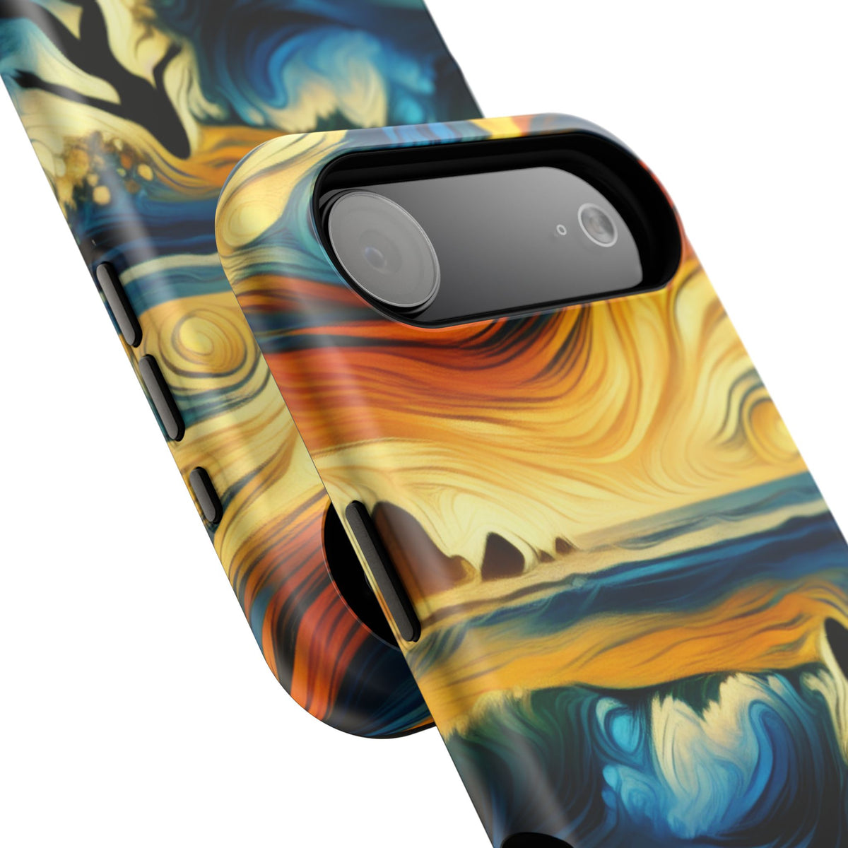 Impact Resistant Phone Case - Surfing Ocean Waves Design, Coastal Decor Gift