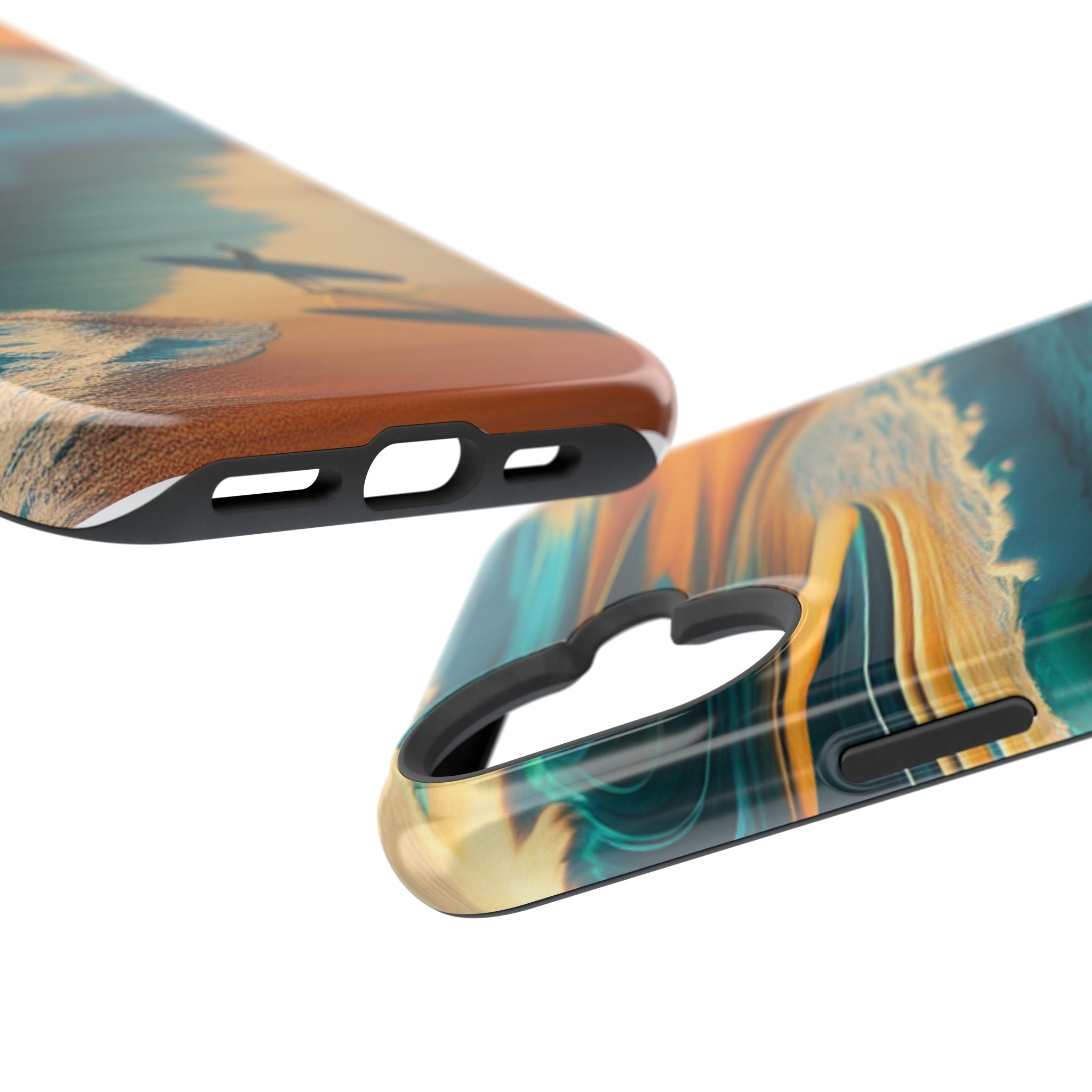 Impact Resistant Phone Case, Surf Wave Beach Lovers, Ocean Waves Design