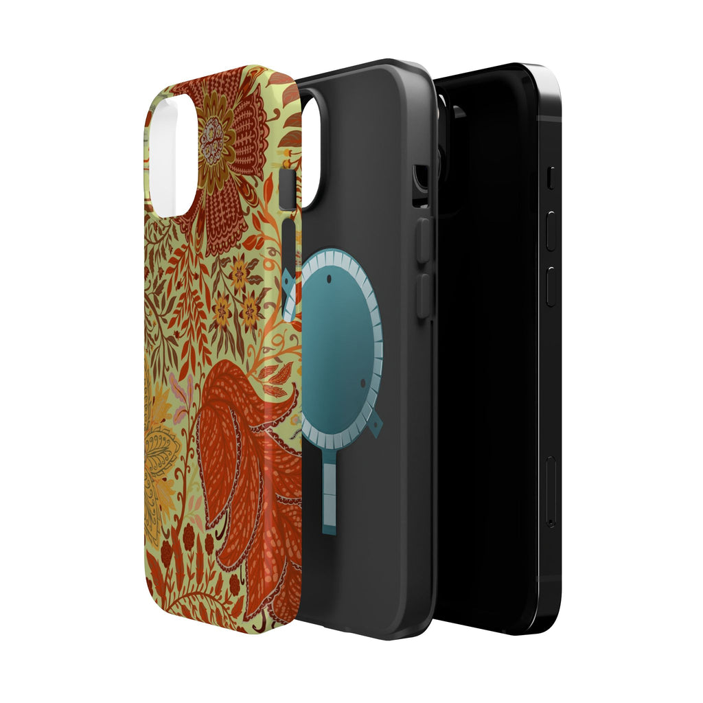 Floral Paisley Magnetic Impact-Resistant Phone Case