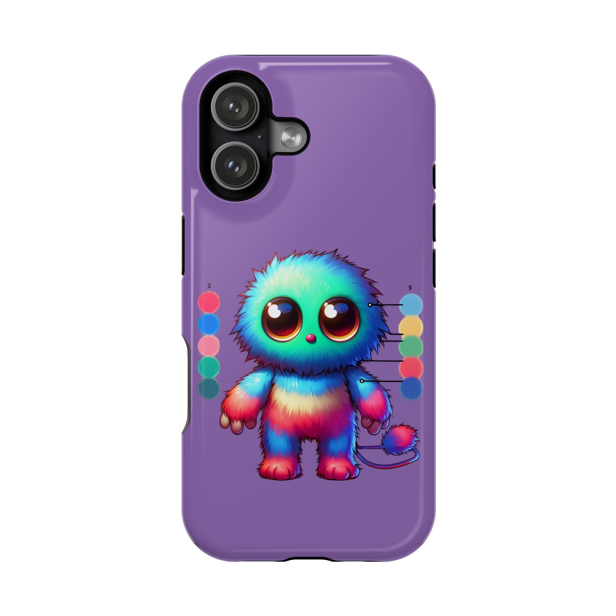 Colorful Cute Monster Impact Resistant Phone Case