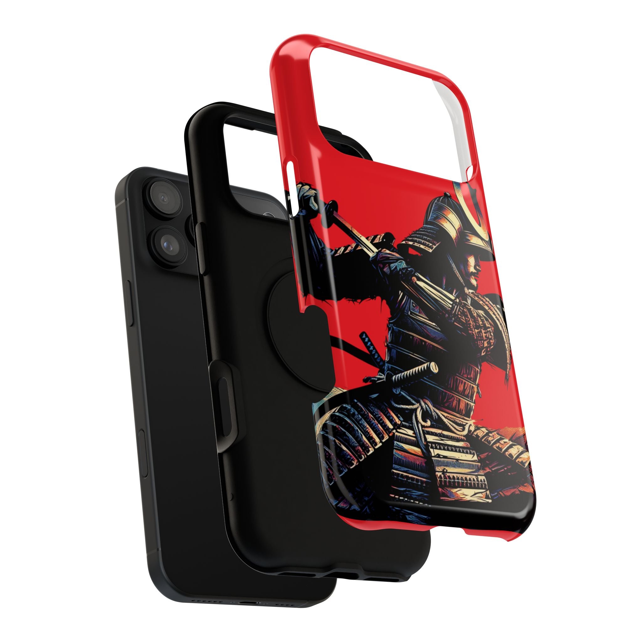 Impact Resistant Phone Case - Samurai Red Warrior