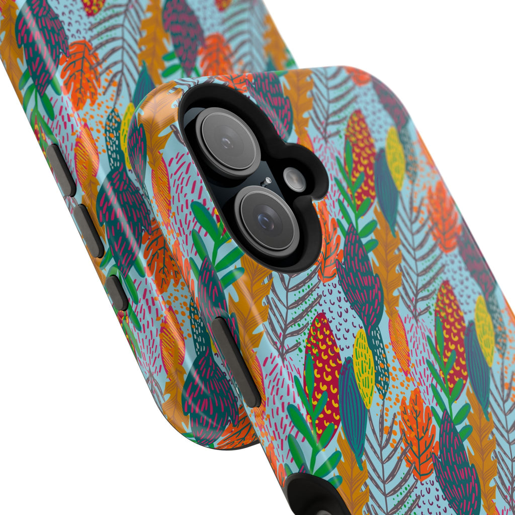 Floral Feather Magnetic Impact-Resistant for iPhone/Samsung