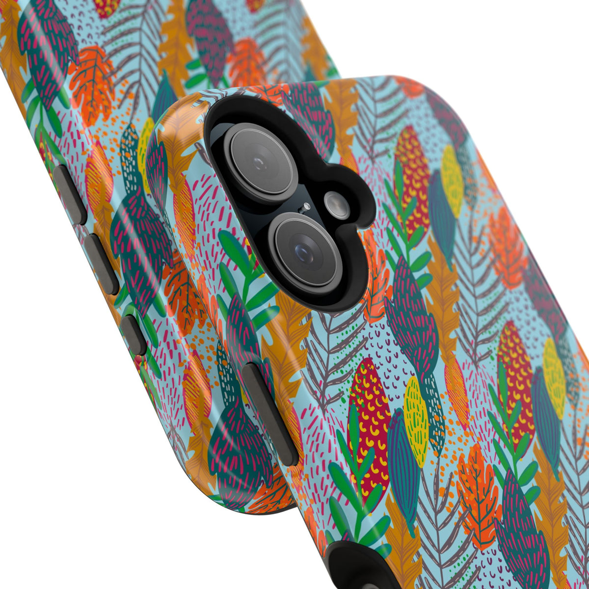 Floral Feather Magnetic Impact-Resistant for iPhone/Samsung