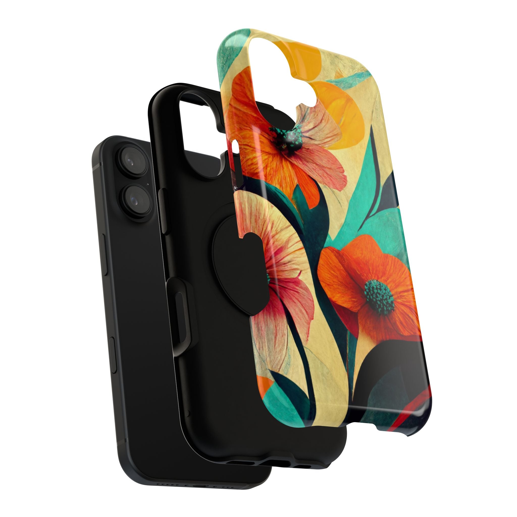 Floral Impact-Resistant Phone Case