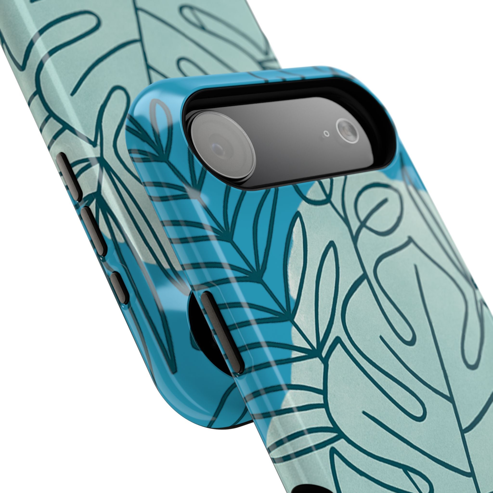 Tropical Floral Phone Case, Impact-Resistant