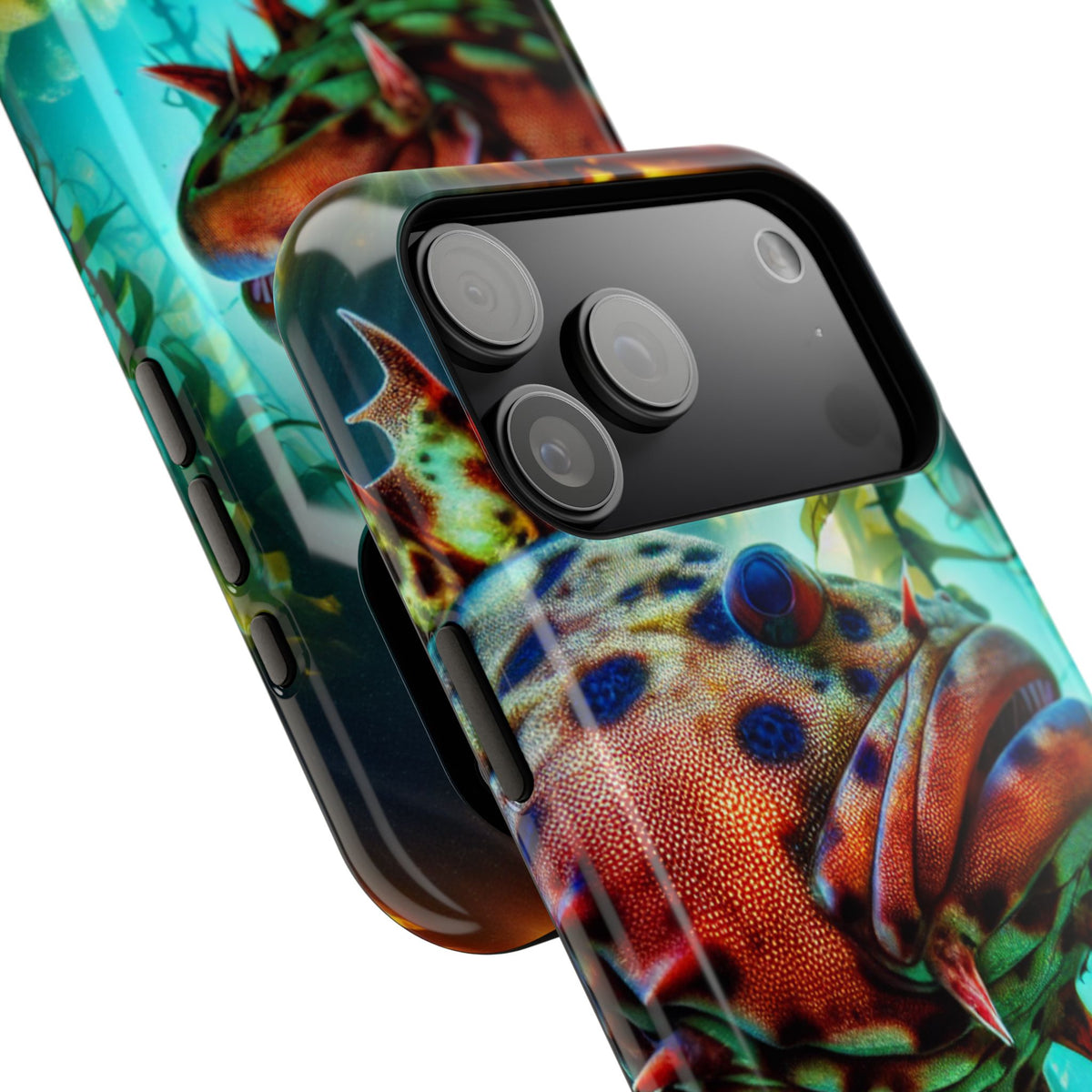 Sea Life Phone Case — Colorful Underwater Fish Impact-Resistant Case