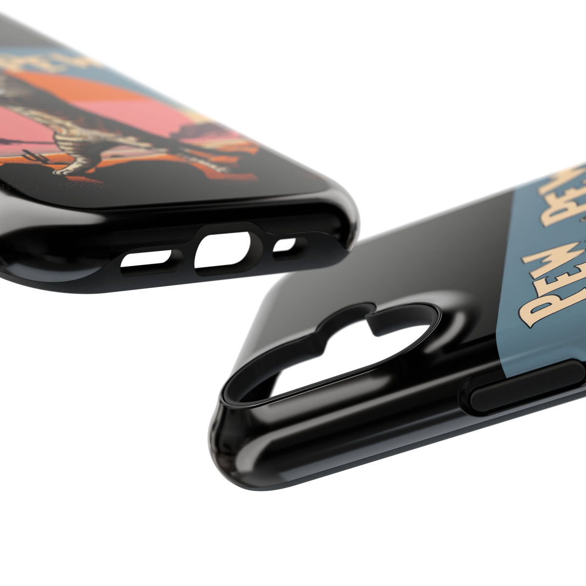 Pew Pew Cat Phone Case — Retro Shooter Impact-Resistant iPhone Cover
