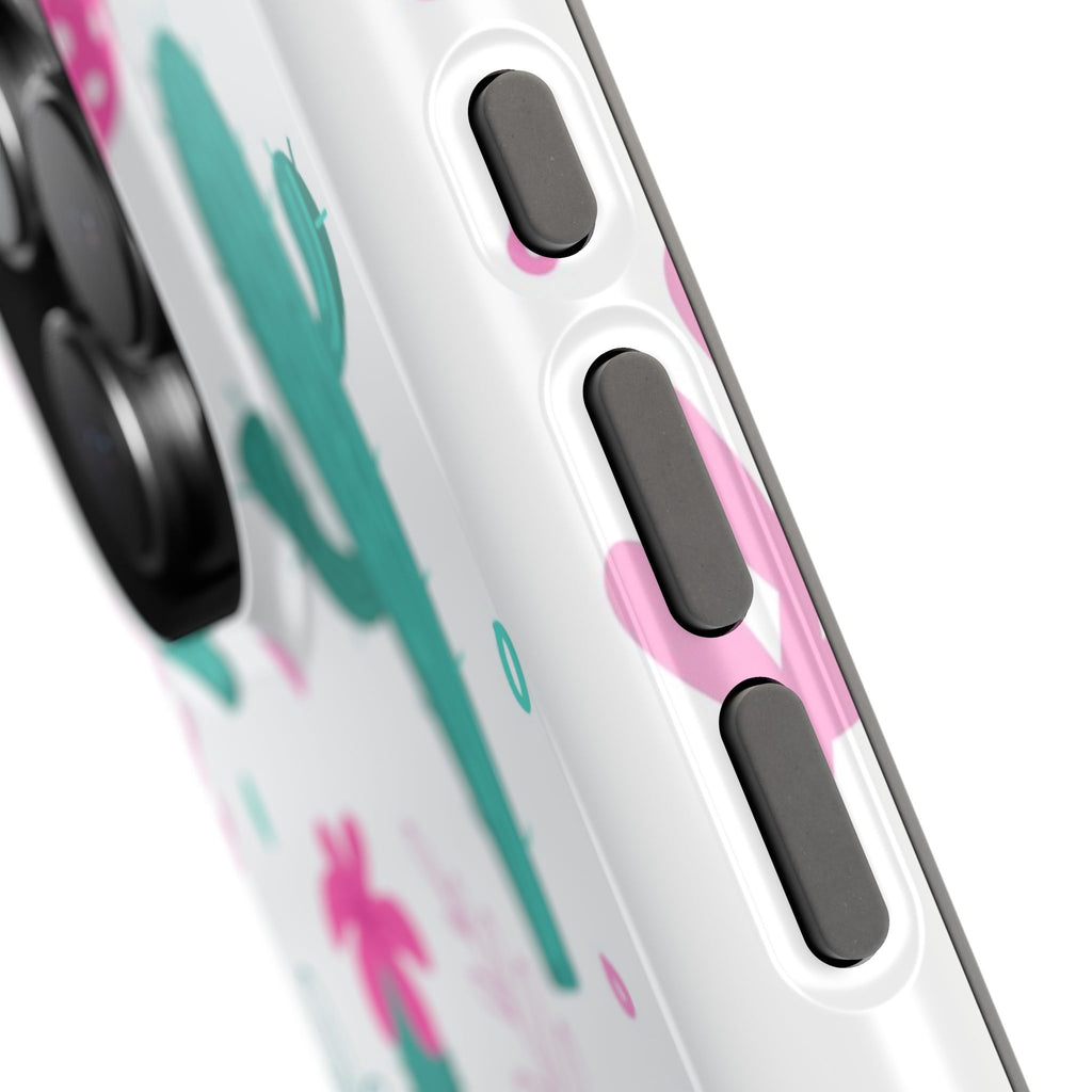 Cactus Pattern Impact Resistant Phone Case