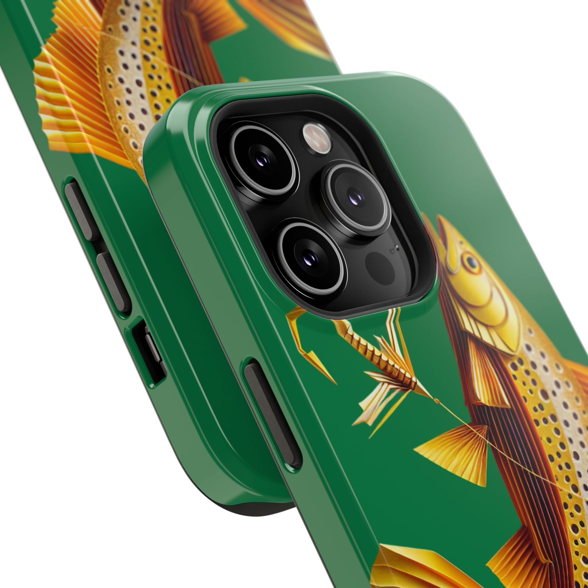 Impact Resistant Phone Case,  Lucky Charm Fish, Outdoor Enthusiast Gift
