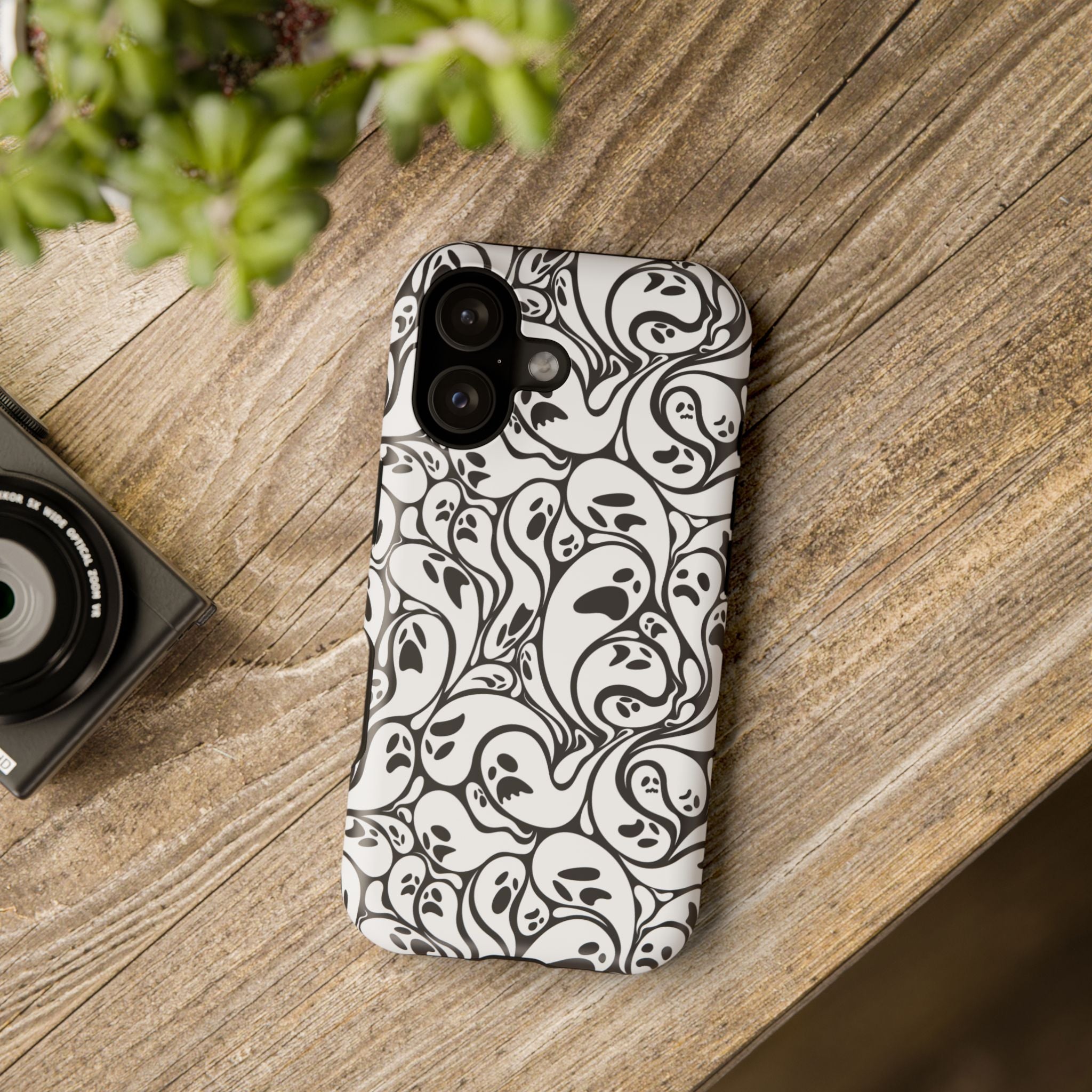 Halloween Ghostly Vibes Impact-Resistant Phone Case