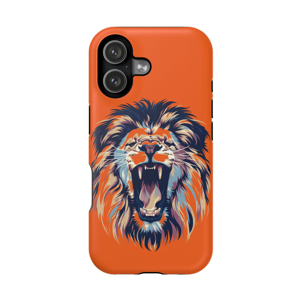 Roaring Lion Impact Phone Case — Shockproof Orange Protective Cover