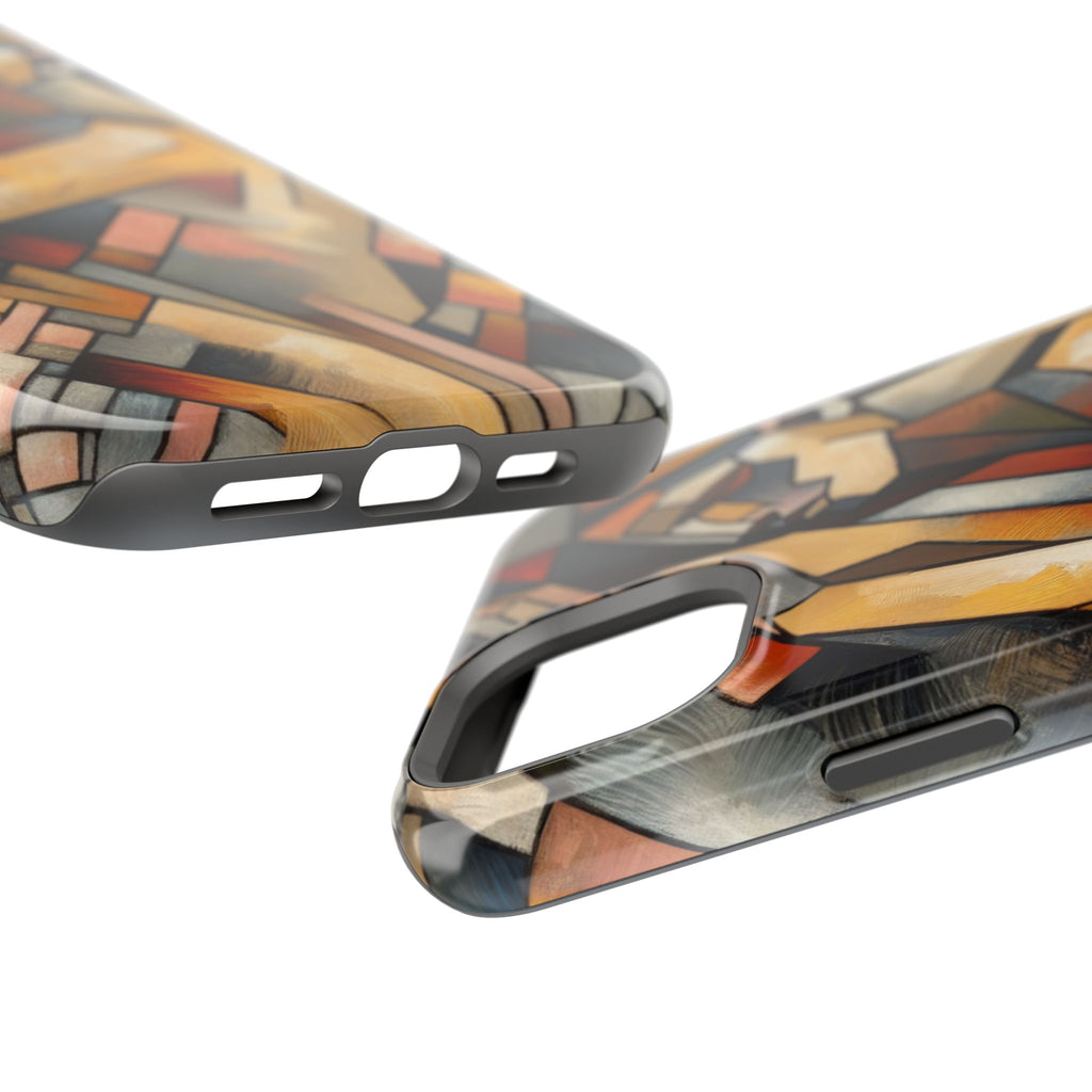 Impact Resistant Phone Case - Woman Abstract Design