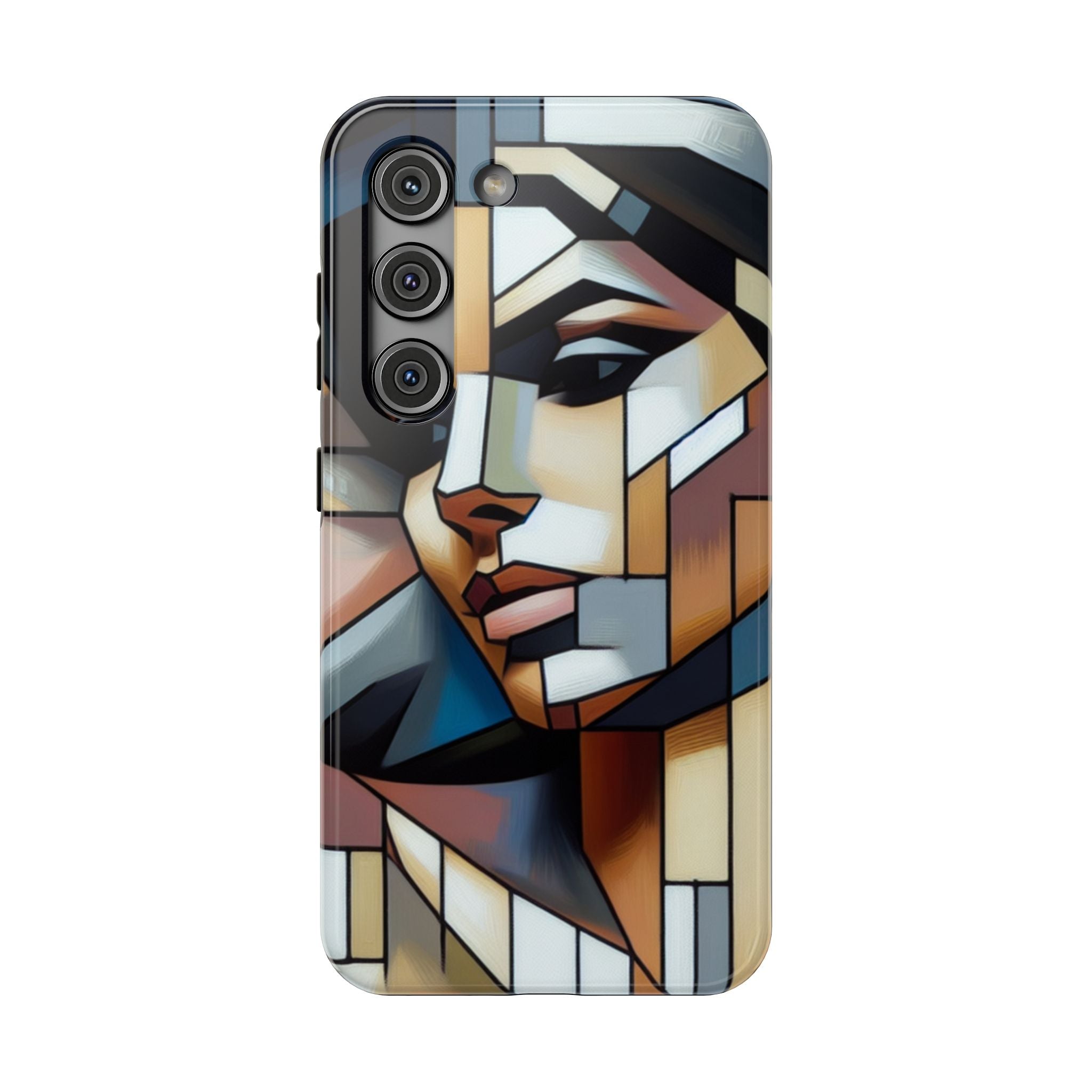 Impact Resistant Phone Case -Woman Looking Side Abstract