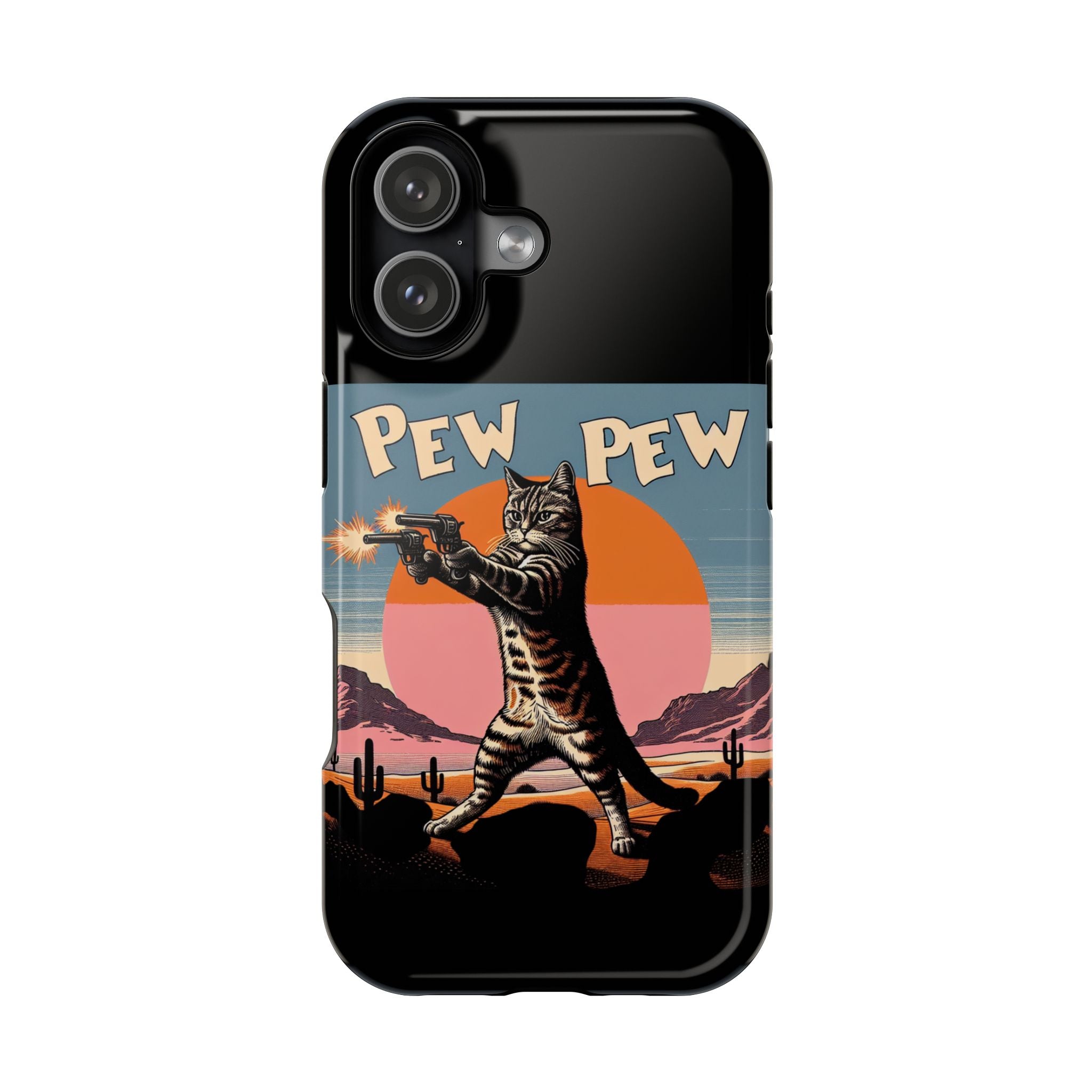 Impact Resistant Phone Case - Pew Pew Kitty