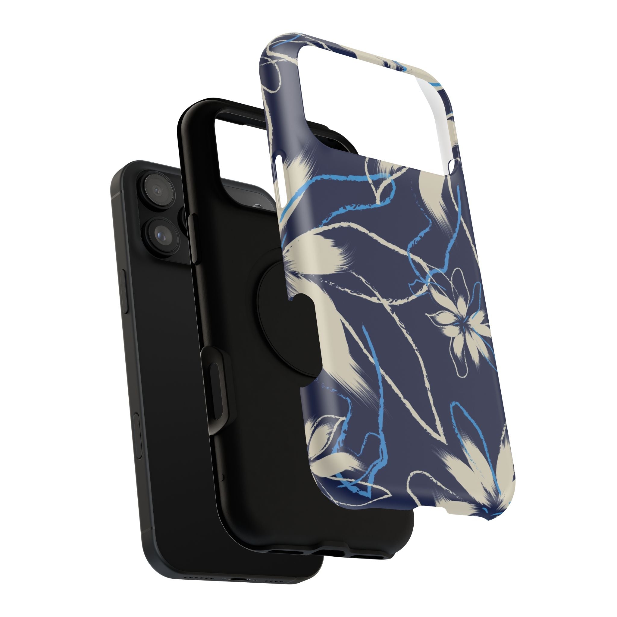 Floral Impact-Resistant Phone Case, Durable