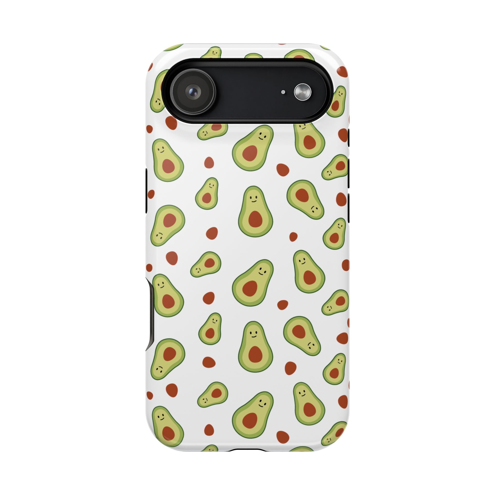 Avocado Pattern Impact-Resistant Phone Case — Cute Avocado Toss Design