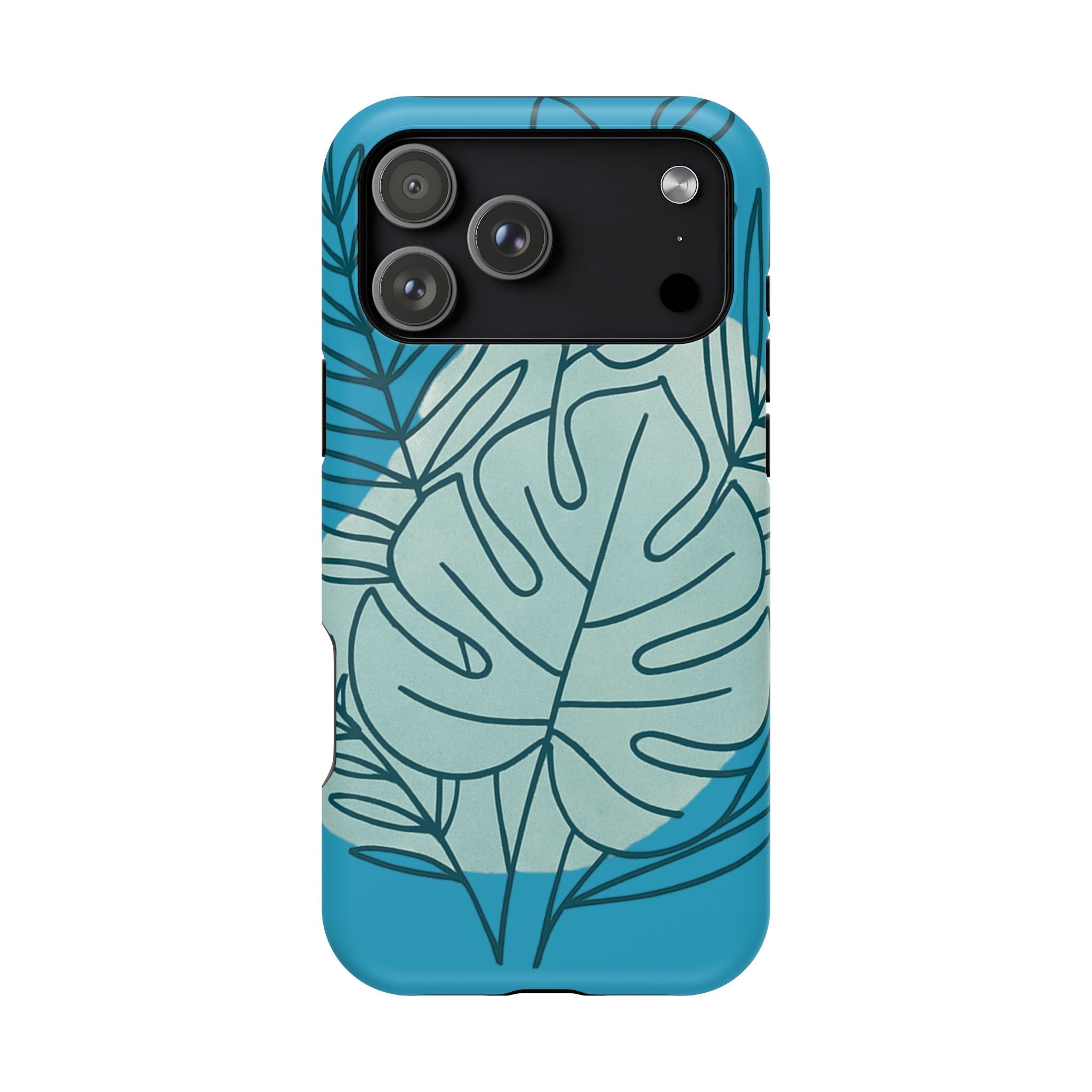 Tropical Floral Phone Case, Impact-Resistant