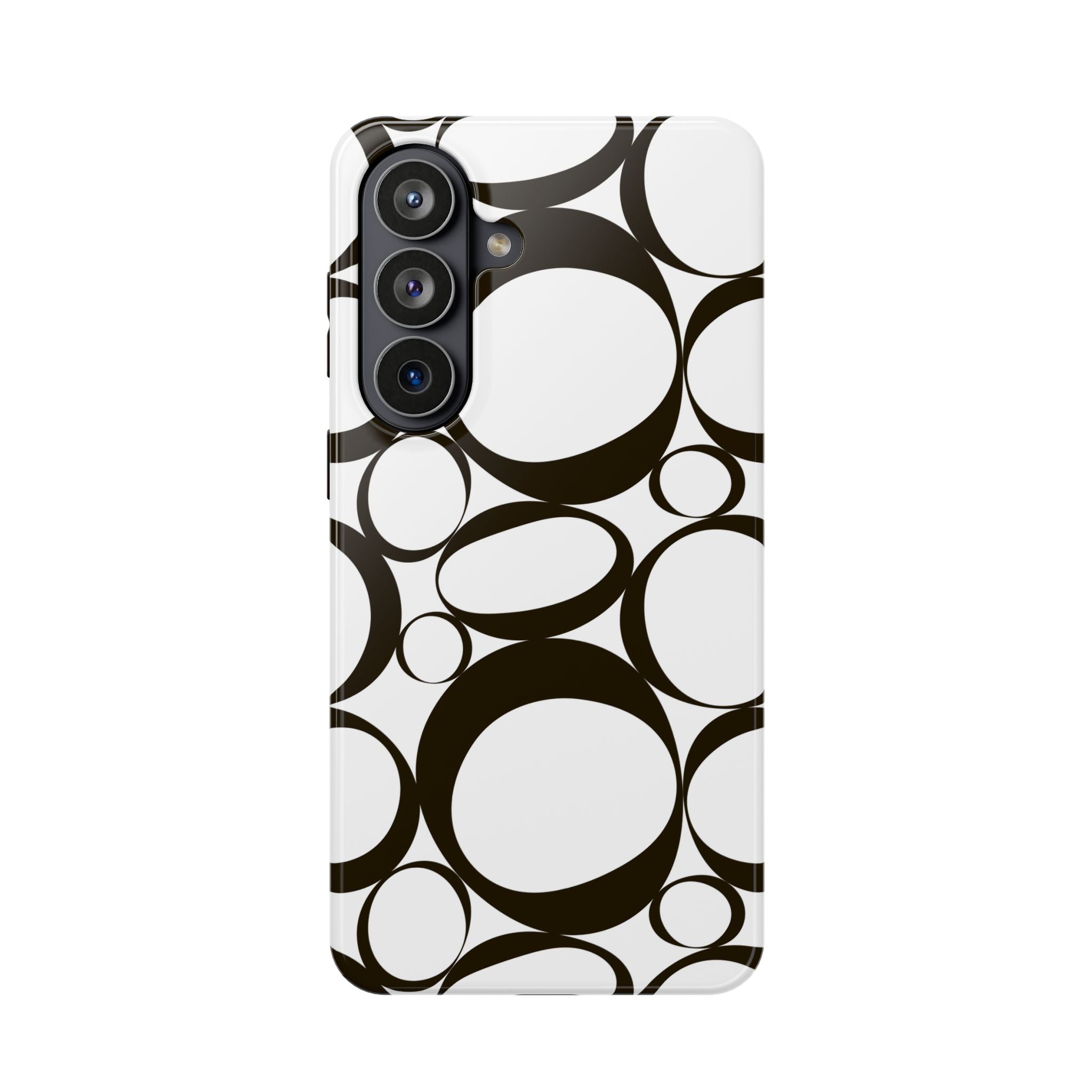 Black & White Impact-Resistant Phone Case - Durable