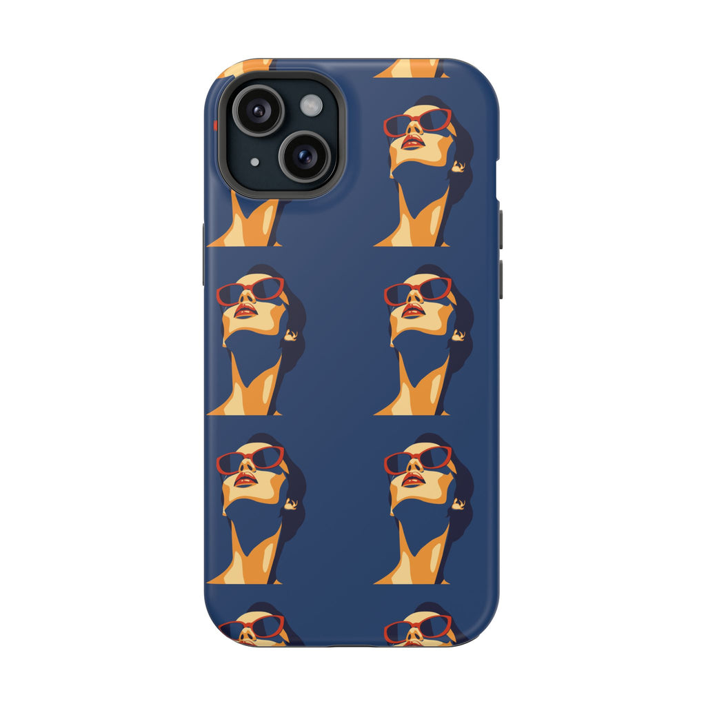 Retro Pop Art Sunglasses Pattern Phone Case — Impact-Resistant