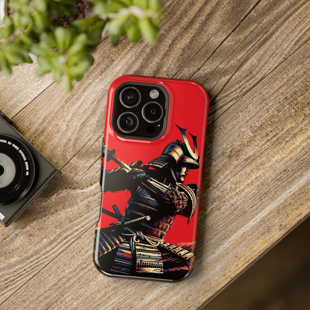 Impact Resistant Phone Case - Samurai Red Warrior